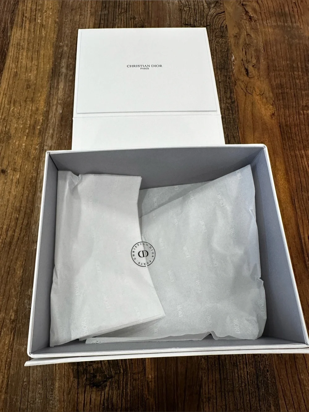 Dior White Box with Black Seal